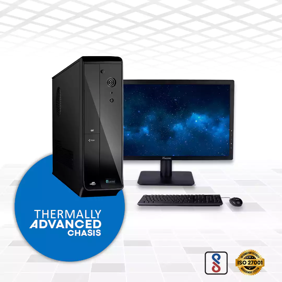 core i3 desktop 6th Gen | RAM 4 GB | 500 GB HDD | 128 GB SSD |  H110 Motherboard Chipset | 18.5 Inch Screen | Desktop Set